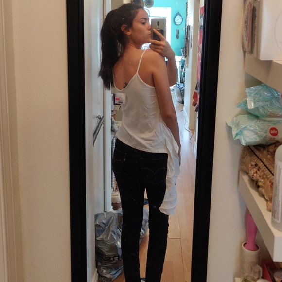 Unique White Tank Top - Picture 5 of 7